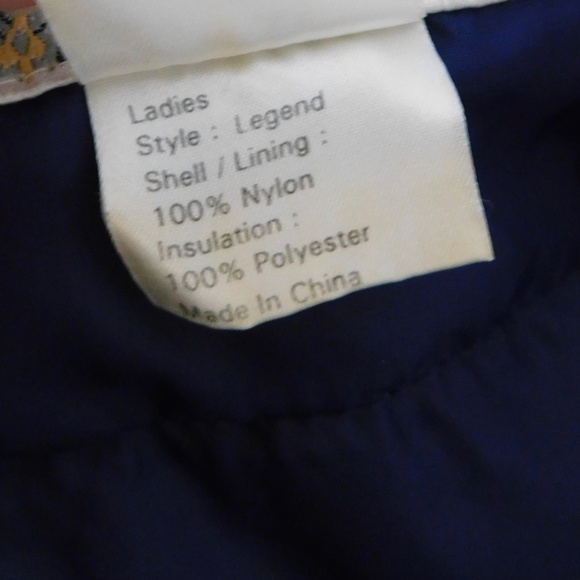 Vintage OBERMEYER Women’s Embroidered Hooded Legend Coat Jacket Red Blue Size 10 - Picture 12 of 14